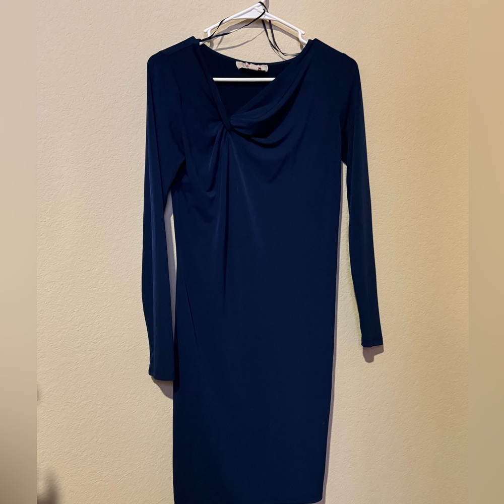 Michael Kors Navy Long Sleeve Dress